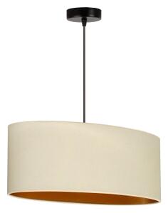 Duolla - Luster na lanku OVAL VEGAN 1xE27/15W/230V krémová