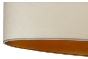 Duolla - Prisadený luster OVAL VEGAN 1xE27/15W/230V béžová