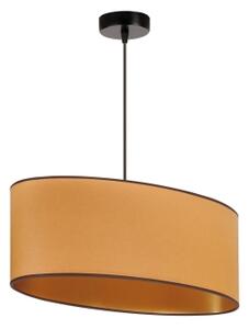 Duolla - Luster na lanku OVAL VEGAN 1xE27/15W/230V hnedá
