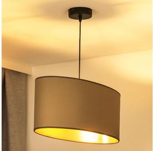 Duolla - Luster na lanku OVAL VEGAN 1xE27/15W/230V béžová