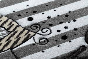Dywany Łuszczów Detský kusový koberec Petit C549 Birds grey - 120x170 cm