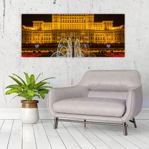 Obraz - Palác parlamentu, Bukurešť Rumunsko (120x50 cm)
