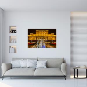 Obraz - Palác parlamentu, Bukurešť Rumunsko (90x60 cm)