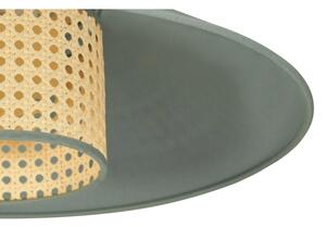Duolla - Luster na lanku RIO RATTAN 1xE27/15W/230V pr. 45 cm zelená/ratan
