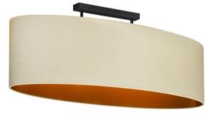 Duolla - Prisadený luster OVAL VEGAN 2xE27/15W/230V krémová