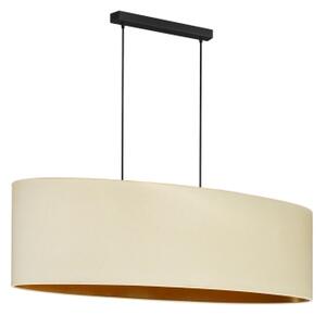 Duolla - Luster na lanku OVAL VEGAN 2xE27/15W/230V krémová