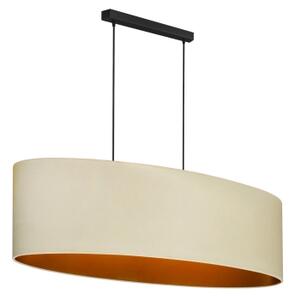 Duolla - Luster na lanku OVAL VEGAN 2xE27/15W/230V krémová