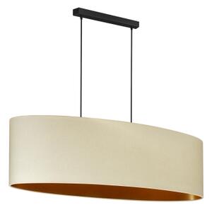 Duolla - Luster na lanku OVAL VEGAN 2xE27/15W/230V krémová
