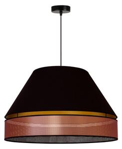 Duolla - Luster na lanku COPPER SHINY 1xE27/15W/230V pr. 60 cm čierna/medená