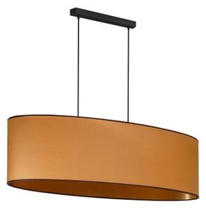 Duolla - Luster na lanku OVAL VEGAN 2xE27/15W/230V hnedá