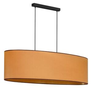 Duolla - Luster na lanku OVAL VEGAN 2xE27/15W/230V hnedá