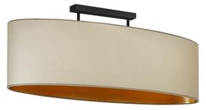 Duolla - Prisadený luster OVAL VEGAN 2xE27/15W/230V béžová