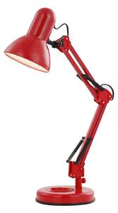 Stolová lampa Famous s tromi kĺbmi, červená