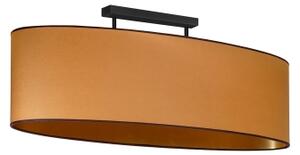 Duolla - Prisadený luster OVAL VEGAN 2xE27/15W/230V hnedá