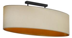 Duolla - Prisadený luster OVAL VEGAN 2xE27/15W/230V béžová