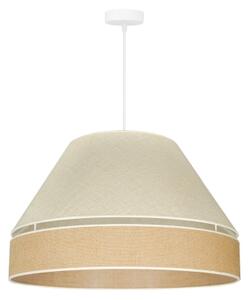 Duolla - Luster na lanku YUTE AVIGNON 1xE27/15W/230V pr. 60 cm šedá/hnedá