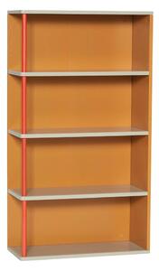 Oranžová nástenná knižnica z jaseňového dreva 60x109 cm Apollo – Hübsch