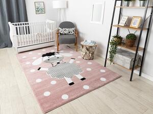 Dywany Łuszczów Detský kusový koberec Petit Dolly sheep pink - 200x290 cm