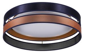 Duolla-LED Stropné svietidlo ROLLER DUO SHINY LED/24W/230V pr. 45 cm modrá/medená