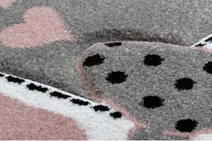 Dywany Łuszczów Detský kusový koberec Petit Kitty cat grey kruh - 120x120 (priemer) kruh cm