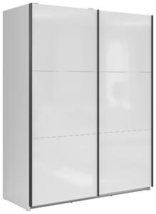 ŠAT. SKRIŇA S POSUV. DVERAMI, biela s vysokým leskom, 153,5/195,5/60 cm MID.YOU - Skrine, Online Only