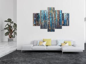 Obraz - Zimný les (150x105 cm)