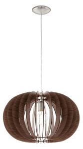 Eglo 95025 - Luster na lanku STELLATO 1xE27/60W/230V hnedá