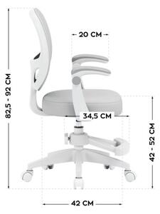 Detská otočná stolička Mark Adler Junior 3.1 Grey