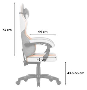 Herná stolička Force 2.7 Grey Velour