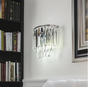 Brilagi - LED Krištáľové nástenné svietidlo MOZART 2xE14/40W/230V lesklý chróm