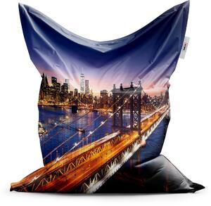 Sablio Sedací vak Most v New Yorku - 150x100 cm