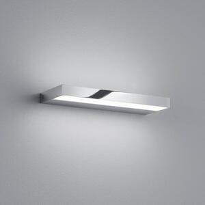 Nástenné svietidlo LED Helestra Slate, chróm, 30 cm