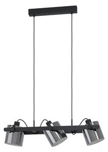 Eglo 780478 - Luster na lanku CALERINO 3xE27/40W/230V čierna