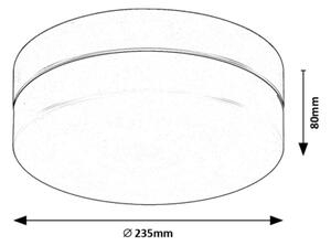 Rabalux 75025-LED Kúpeľňové stropné svietidlo GAELO LED/15W/230V pr. 23 cm čierna