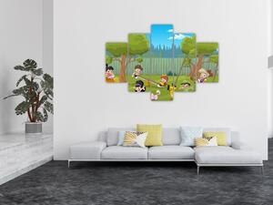 Obraz - Deti na ihrisku (150x105 cm)