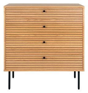 Vysoká komoda v dekore duba v prírodnej farbe 80x85 cm Kyoto – House Nordic