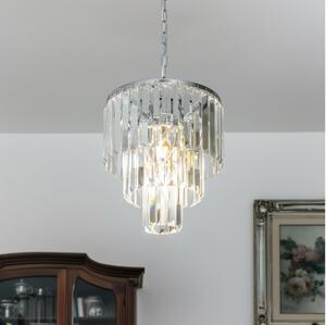 Brilagi - LED Krištáľový luster na reťazi MOZART 4xE14/40W/230V lesklý chróm