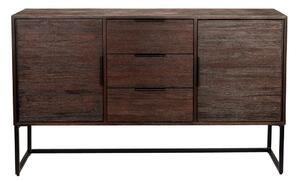 Hnedá nízka komoda z tíkového dreva 135x82 cm Webster – White Label