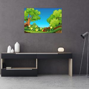 Obraz - Veselí žabiaci (90x60 cm)