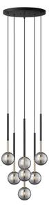 Zuma Line P0574-07F-SDFZ - Luster na lanku ARCTURUS 7xG9/4W/230V čierna