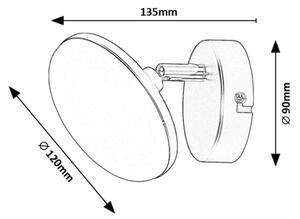 Rabalux 71062 - LED Nástenné svietidlo MADI LED/4W/230V 3000K čierna