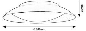 Rabalux 71188 - LED Stropné svietidlo HAFSA LED/20W/230V pr. 30 cm