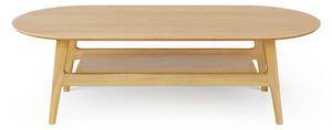 Konferenčný stolík v dekore duba v prírodnej farbe 60x130 cm Curved – Woodman