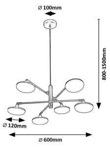 Rabalux 72239 - LED Luster na lanku MADI 6xLED/4W/230V 3000K