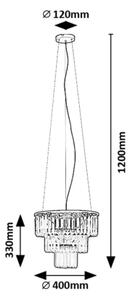 Rabalux 72265 - Luster na lanku ELOISA 3xE27/25W/230V