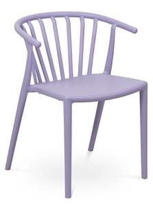 Plastová záhradná stolička v levanduľovej farbe Capri – Essentials