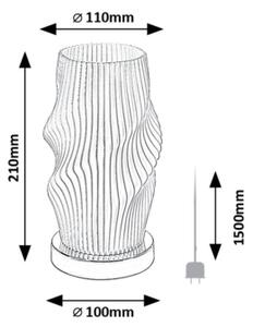 Rabalux 74189 - Stolná lampa TIANA 1xE14/25W/230V
