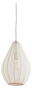 Béžové závesné svietidlo s textilným tienidlom ø 28 cm Itela – Light & Living