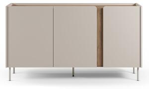Komoda v dekore duba v krémovo-prírodnej farbe 150x82,5x40,5 cm Lucile – Marckeric