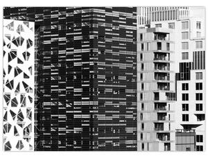Obraz čiernobiele architektúry (70x50 cm)